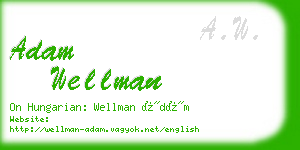 adam wellman business card